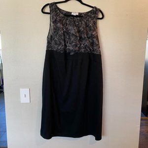 Liz Lange Maternity Black Dress with Ruffle XL